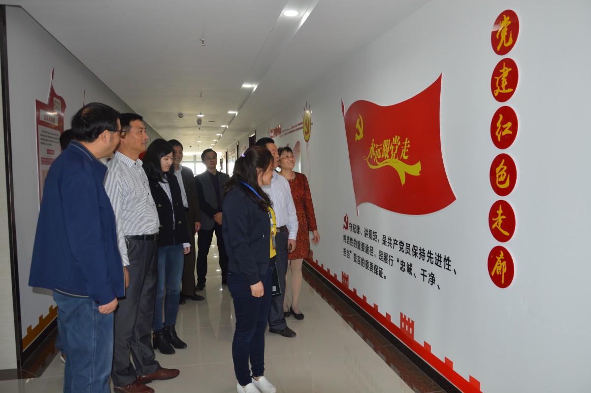 苏华集团党委机关支部利用党建红色走廊开展党性教育(图1)